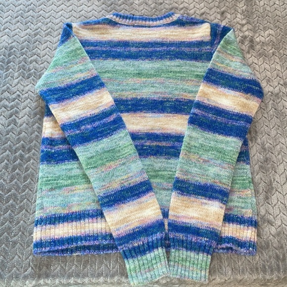 NWT Anthropologie FATE Long Sleeve multi color wool blend sweater.  Size M - Picture 6 of 7